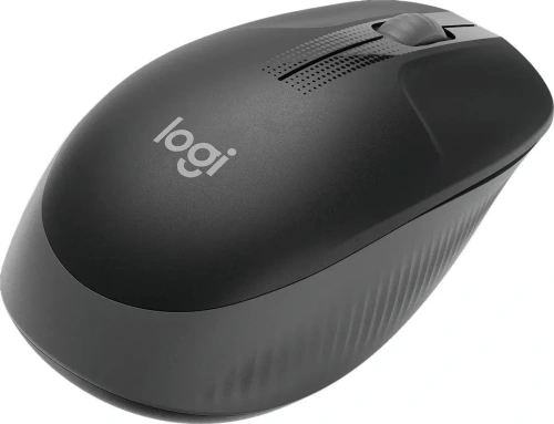 Мышь беспроводная Logitech M190 черный/темно-серый, 1000 dpi, радиоканал, USB, кнопки - 3 [910-005913]