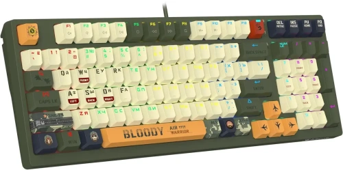 Клавиатура A4Tech Bloody S98 Aviator механическая зеленый USB for gamer LED [S98 AVIATOR]