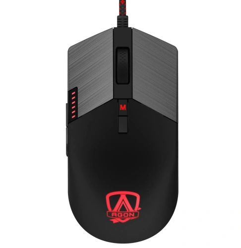 Мышь проводная AOC AGM700 черный, 16000 dpi, USB, кнопки - 8 [AGM700DRCR]