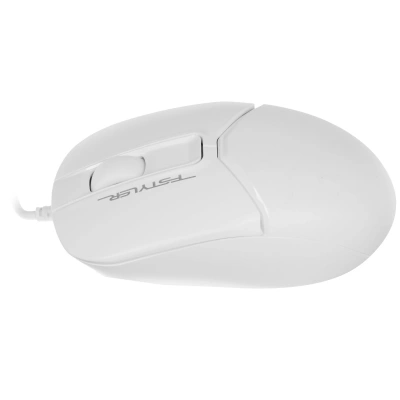 Мышь проводная A4Tech Fstyler белый, 1200 dpi, USB, кнопки - 3 [FM12S]