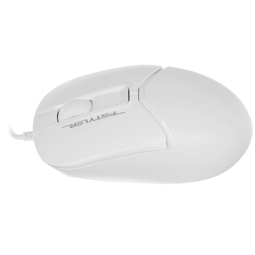 Мышь проводная A4Tech Fstyler белый, 1200 dpi, USB, кнопки - 3 [FM12S]