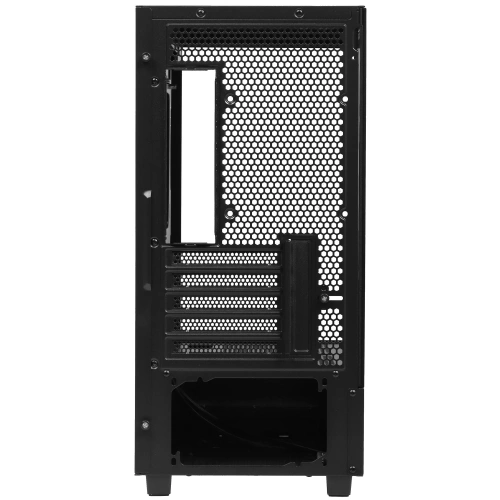 Компьютерный корпус Powercase Vision Micro M, Tempered Glass, черный, mATX [CVMMB-L0]