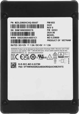 Накопитель SSD Samsung 960GB 2.5 [MZILG960HCHQ-00A07]