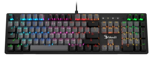 Клавиатура A4Tech Bloody B828N проводная USB черный/серый [B828N]