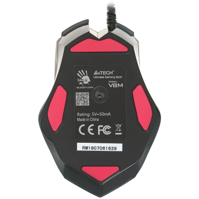 Мышь проводная A4Tech Bloody V8 черный, 3200 dpi, USB, кнопки - 8 [V8 USB (черный)]