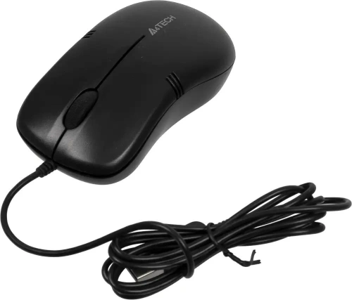 Мышь проводная A4Tech OP-560NU черный, 1200 dpi, USB, кнопки - 3 [OP-560NU]