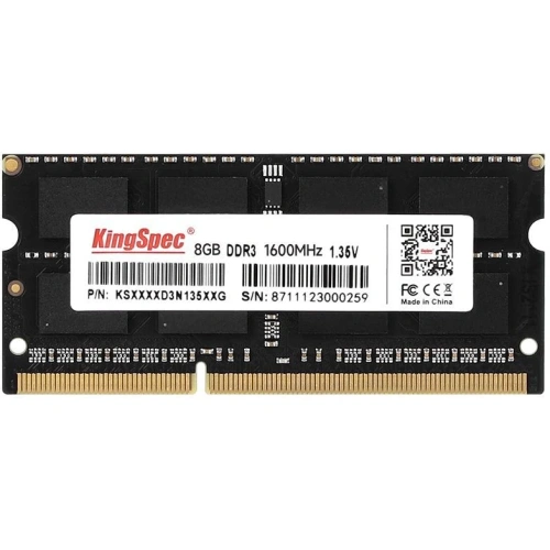 Оперативная память Kingspec 8Gb DDR3L 1600MHz SO-DIMM [KS1600D3N13508G]
