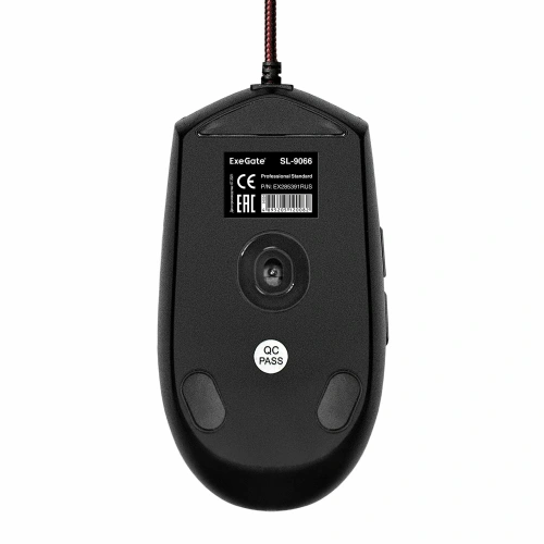 Мышь проводная ExeGate SL-9066 черный, 2400 dpi, USB, кнопки - 6 [EX285391RUS]