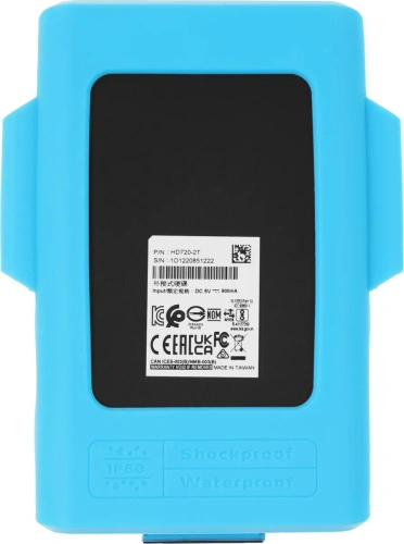 Внешний жесткий диск A-Data USB 3.0 2Tb HD720 DashDrive Durable (5400rpm) 2.5&quot; синий [AHD720-2TU31-CBL]