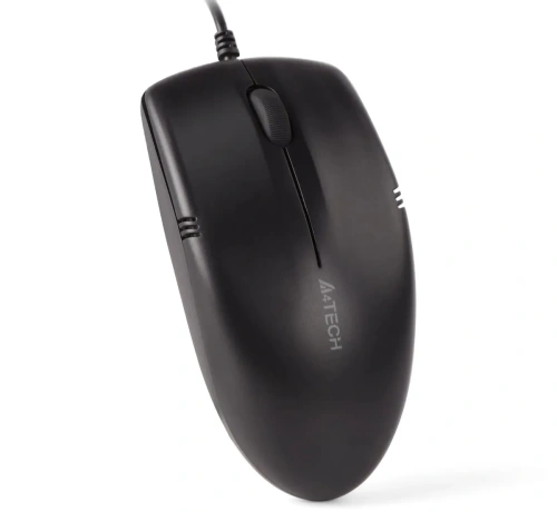 Мышь проводная A4Tech OP-530NUS черный, 1200 dpi, USB, кнопки - 3 [OP-530NUS]
