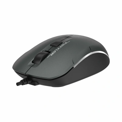Мышь проводная A4Tech Fstyler FM26 серый/черный, 1600 dpi, USB, кнопки - 4 [FM26 USB (SMOKY GREY)]