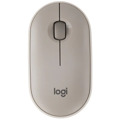 Мышь беспроводная Logitech Pebble M350 серый, 1000 dpi, радиоканал, Bluetooth, USB, кнопки - 3 [910-006653/910-005719]