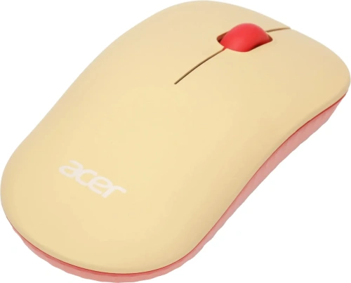 Мышь беспроводная Acer OMR205 бежевый/розовый, 1200 dpi, кнопки - 3 [ZL.MCEEE.02L]
