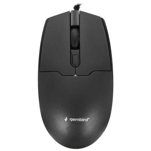 Мышь проводная Gembird MOP-430 черный, 1600 dpi, USB, кнопки - 4 [18718]