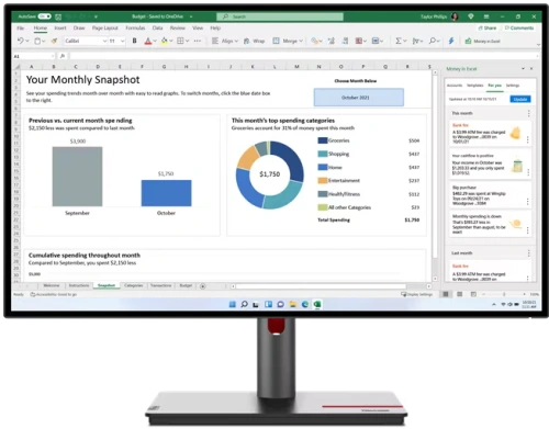 Монитор 27&quot; Lenovo ThinkVision P27q-30 IPS 2560x1440, 75 Гц [63A2GAT1UK]