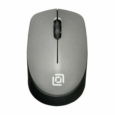 Мышь беспроводная Oklick 486MW серый/черный, 1000 dpi, радиоканал, USB, кнопки - 3 [SR-1806 GREY]