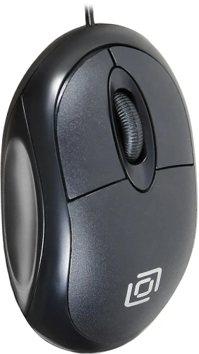 Мышь проводная Oklick 105S черный, 800 dpi, USB, кнопки - 3 [HM-01]