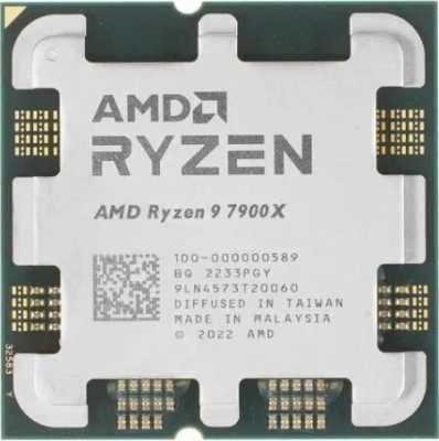 Процессор AMD Ryzen 9 7900X Soc-AM5 4.7GHz OEM [100-000000589]