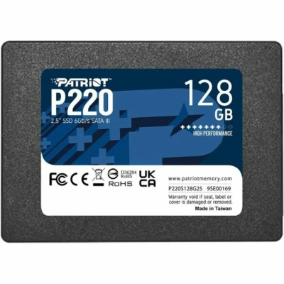 Накопитель SSD Patriot P220 128GB, SATA 2.5&quot;, 550/480, RET [P220S128G25]