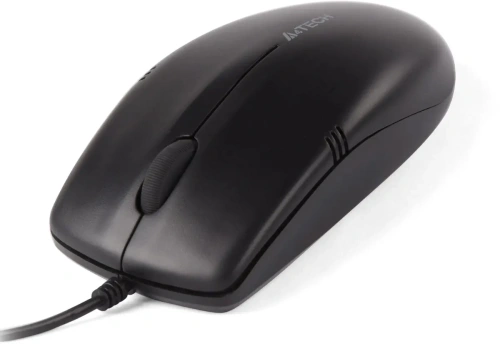Мышь проводная A4Tech OP-530NUS черный, 1200 dpi, USB, кнопки - 3 [OP-530NUS]