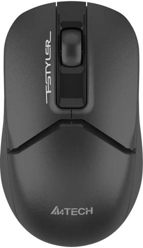 Мышь беспроводная A4Tech Fstyler FG12S черный, 1200 dpi, радиоканал, USB, кнопки - 3 [FG12S черный]