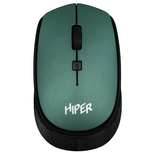 Мышь беспроводная HIPER HOMW-084 зеленый, 1600 dpi, радиоканал, USB, кнопки - 4 [HOMW-084]