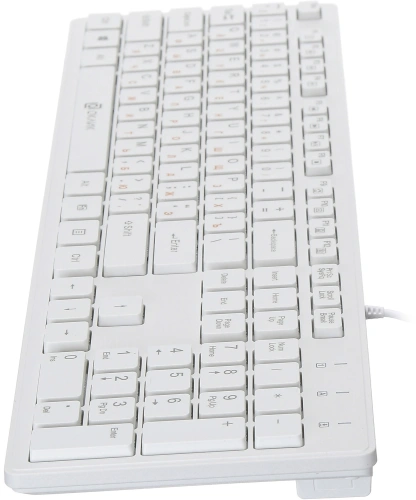 Клавиатура Oklick 500M проводная, USB, белый [500M]