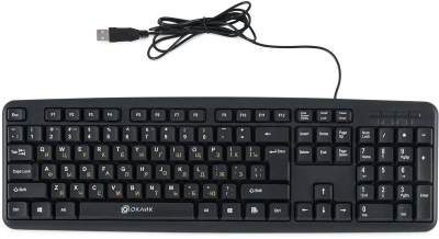 Клавиатура Oklick 130M проводная, USB, черный [130M]