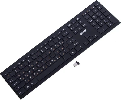 Клавиатура Acer OKR010 беспроводная, USB, Радиоканал, черный [ZL.KBDEE.003]