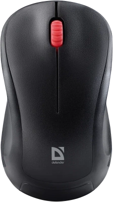 Мышь беспроводная Defender Bit MB-205 черный, 1200 dpi, радиоканал, USB, кнопки - 3 [52205]