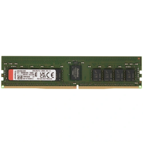 Оперативная память Kingston 32GB Kingston DDR4 3200 DIMM Server Premier Memory KSM32RD8/32MFR KSM32RD8/32MFR, ECC, Reg, CL22, 1.2V, [KSM32RD8/32MFR]