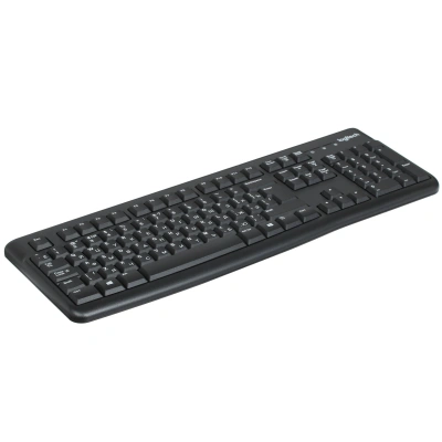 Клавиатура Logitech K120 EER проводная, USB, черный [920-002506]