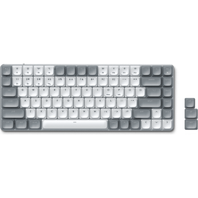 Клавиатура беспроводная механическая Satechi SM1 Slim Mechanical Backlit Bluetooth Keyboard, белый/серый ST-KSM1LT-RU [ST-KSM1LT-RU]