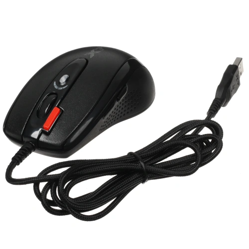 Мышь проводная A4Tech черный, 3600 dpi, USB, кнопки - 7 [ XL-750BK]
