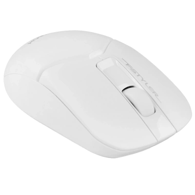 Мышь беспроводная A4Tech Fstyler 1200 dpi, радиоканал, USB, кнопки - 3 [FG12 белый]