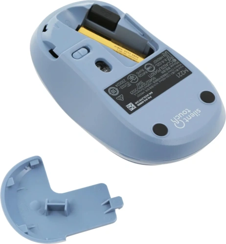 Мышь беспроводная Logitech M221 голубой, 1000 dpi, радиоканал, USB, кнопки - 3 [910-006111]