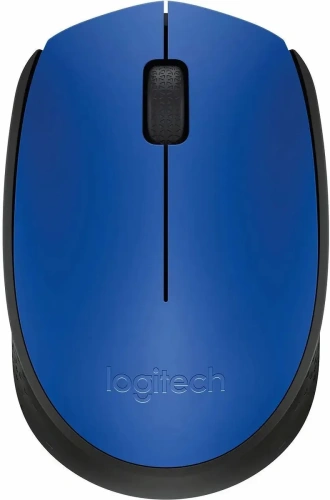 Мышь беспроводная Logitech M171 синий, 1000 dpi, радиоканал, USB, кнопки - 3 [910-004640/910-004644]