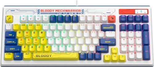 Клавиатура A4Tech Bloody B950 проводная USB синий/белый [B950 синий/белый ]