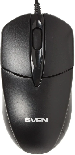 Мышь проводная SVEN RX-112 черный, 800 dpi, USB, кнопки - 3 [SV-03200112UB]