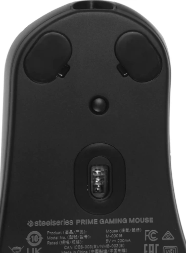 Мышь проводная SteelSeries Prime черный, 18000 dpi, USB, кнопки - 6 [62533]