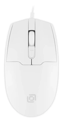 Мышь проводная Oklick 147M белый, 2000 dpi, USB, кнопки - 4 [1868746]