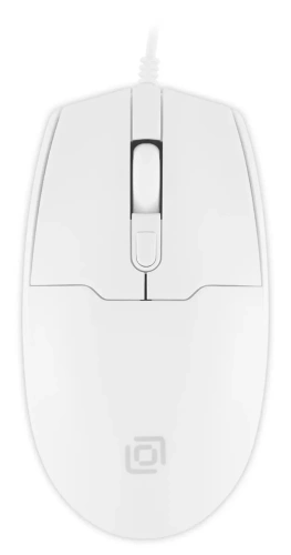 Мышь проводная Oklick 147M белый, 2000 dpi, USB, кнопки - 4 [1868746]