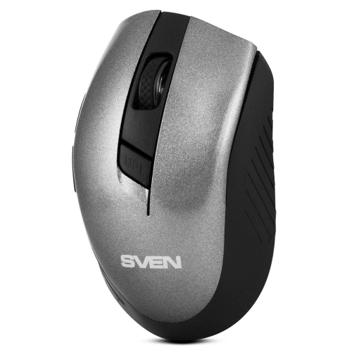 Мышь беспроводная SVEN RX-425W серый, 1600 dpi, радиоканал, USB, кнопки - 6 [SV-014476]