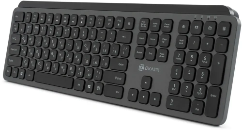 Клавиатура Оклик K859W беспроводная USB серый/черный (2002136) [2002136]