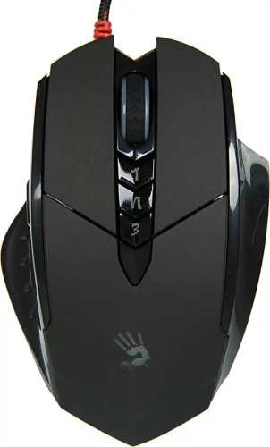 Мышь проводная A4Tech Bloody V7 черный, 3200 dpi, USB Type-A, кнопки - 8 [89577]