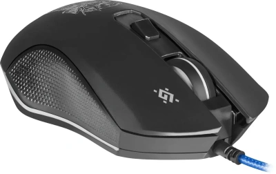 Мышь проводная Defender Sleipnir GM-927 черный, 12800 dpi, USB, кнопки - 6 [52927]
