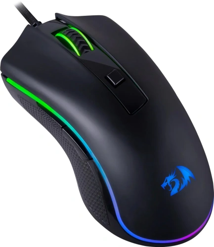 Мышь проводная Redragon Cypher, черный, 12800 dpi, USB, кнопки - 7 [72075]