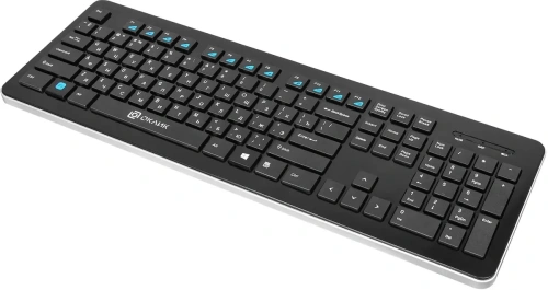 Клавиатура Oklick 870S беспроводная, USB, Радиоканал, черный [870S]
