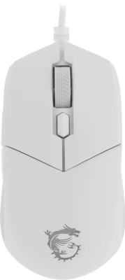 Мышь проводная MSI Clutch GM11 белый, 5000 dpi, USB, кнопки - 6 [S12-0401970-CLA]