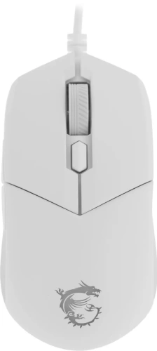 Мышь проводная MSI Clutch GM11 белый, 5000 dpi, USB, кнопки - 6 [S12-0401970-CLA]